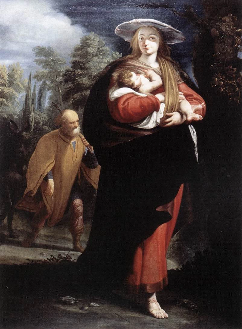 La fuga in Egitto - Galleria Nazionale d'Arte Antica, Palazzo Corsini. Roma